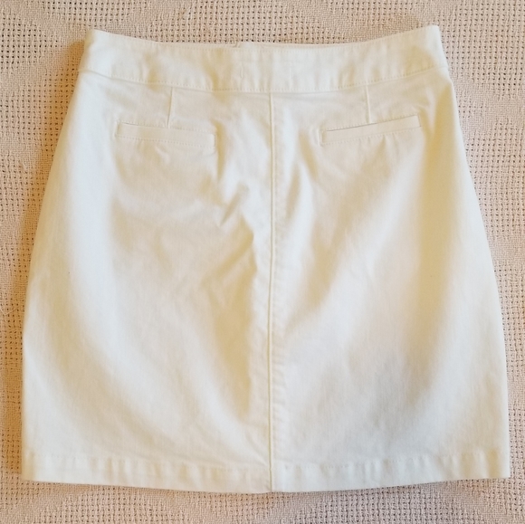 LOFT white jean skirt - Picture 2 of 3
